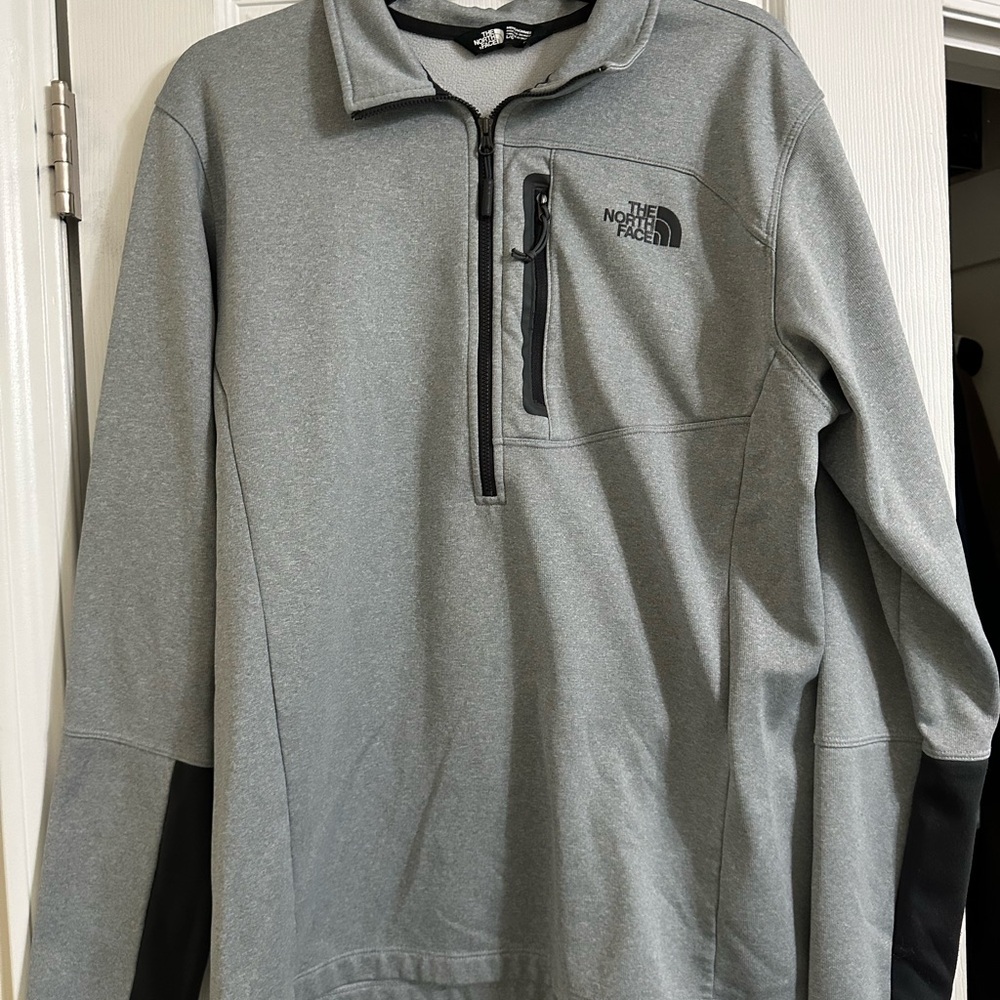 The North Face Gray and Black Pullover
